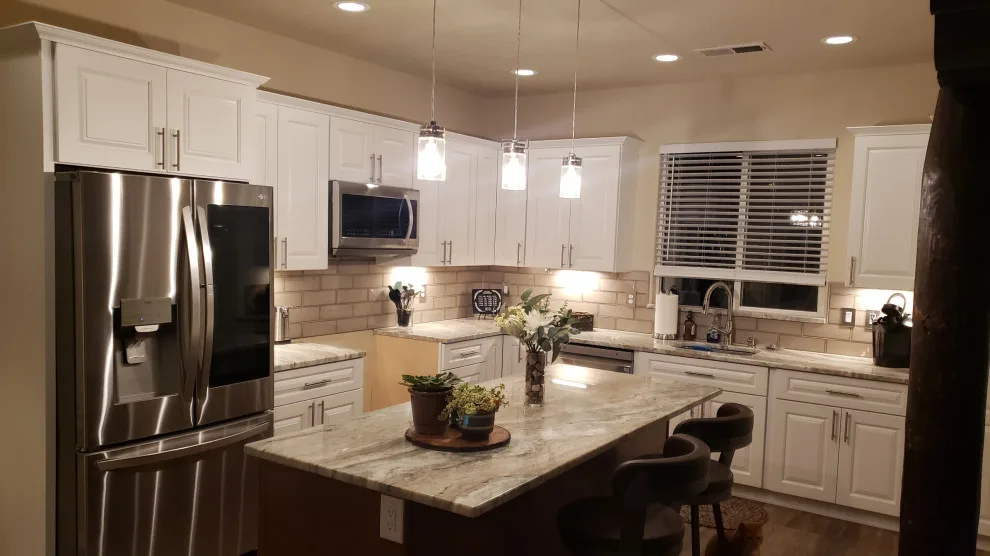 Modern and Functional Open Kitchen Renovation in New Mexico by Strong Builders LLC - Photo 2