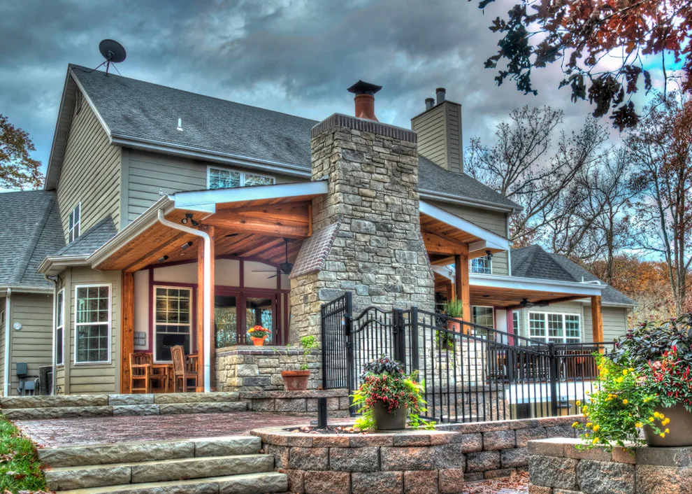 Tiered Outdoor Living Area by Heartlands Building Company - Photo 3
