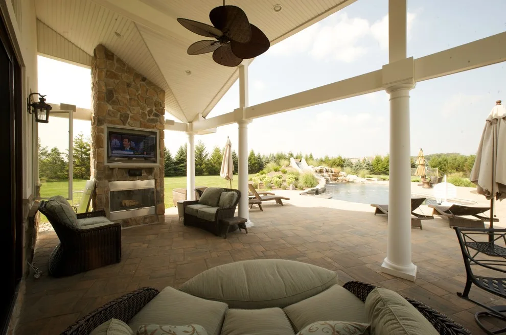 Outdoor Oasis Enhanced by Pool Cabana by Degnan Design Build + Degnan Design Group - Photo 8