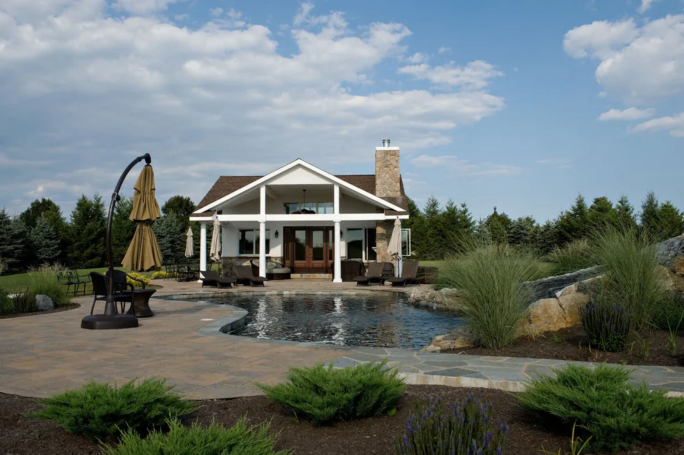 Outdoor Oasis Enhanced by Pool Cabana by Degnan Design Build + Degnan Design Group - Photo 5