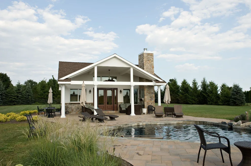 Outdoor Oasis Enhanced by Pool Cabana by Degnan Design Build + Degnan Design Group - Photo 3