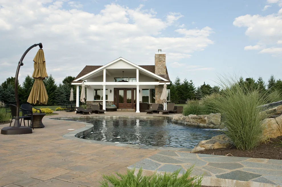 Outdoor Oasis Enhanced by Pool Cabana by Degnan Design Build + Degnan Design Group - Photo 9