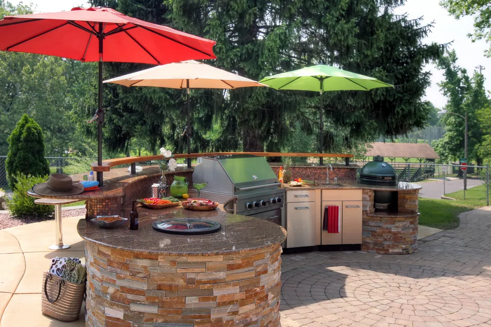 Poolside Outdoor Kitchen in Festus, MO by Mosby Building Arts - Photo 3