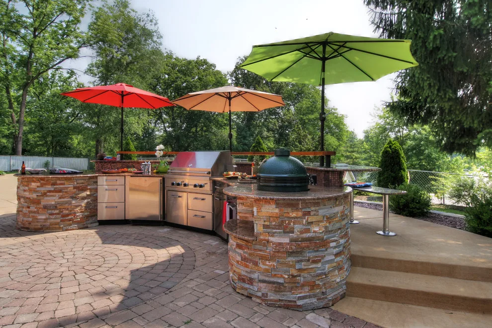 Poolside Outdoor Kitchen in Festus, MO by Mosby Building Arts - Photo 2