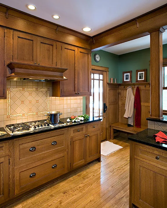 Arts & Crafts Kitchen in Royal Oak, MI by MainStreet Design Build - Photo 2