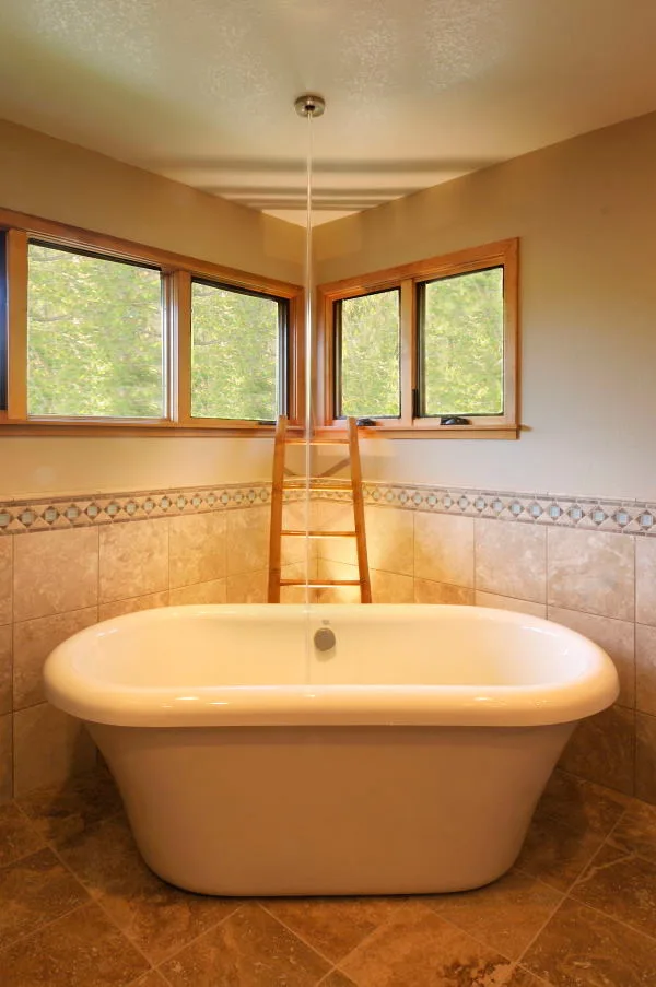 Modern Rustic Bathroom Oasis by Morse Custom Homes And Remodeling - Photo 6