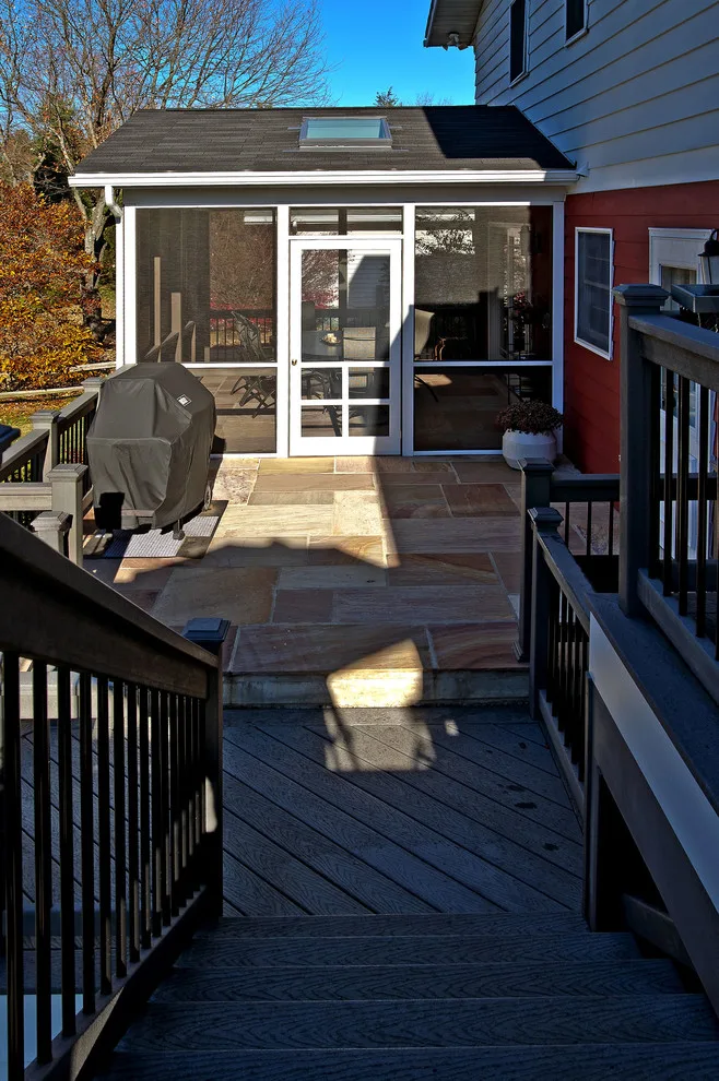 Flagstone Patio Addition to Sun Porch by Penn Contractors Inc - Photo 7