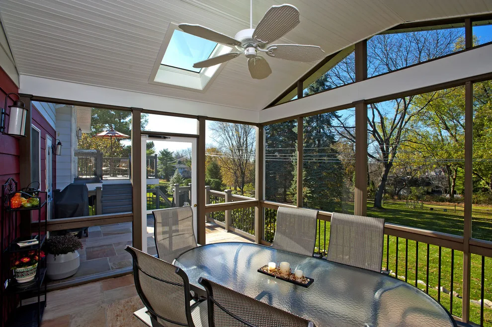 Flagstone Patio Addition to Sun Porch by Penn Contractors Inc - Photo 4