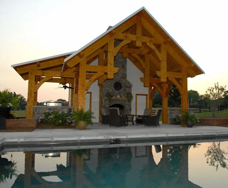 Georgia Timber Frame Pool Pavilion by Homestead Timber Frames - Photo 2