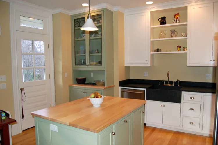 Green and White Culinary Space by Haydenville Woodworking & Design, Inc. - Photo 4