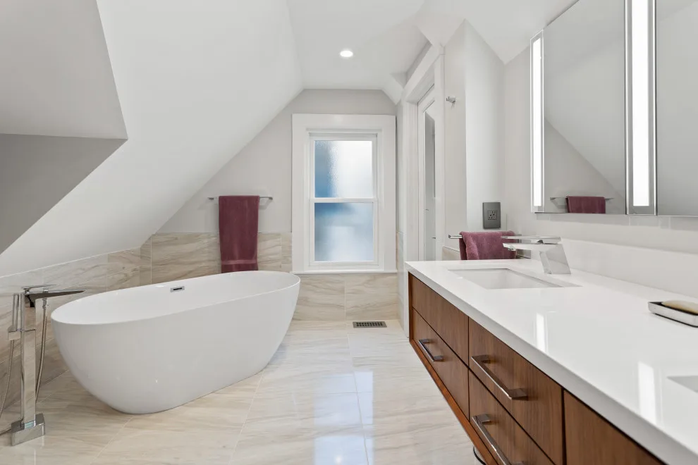 Contemporary Complete Home Renovation by New England Design & Construction - Photo 34