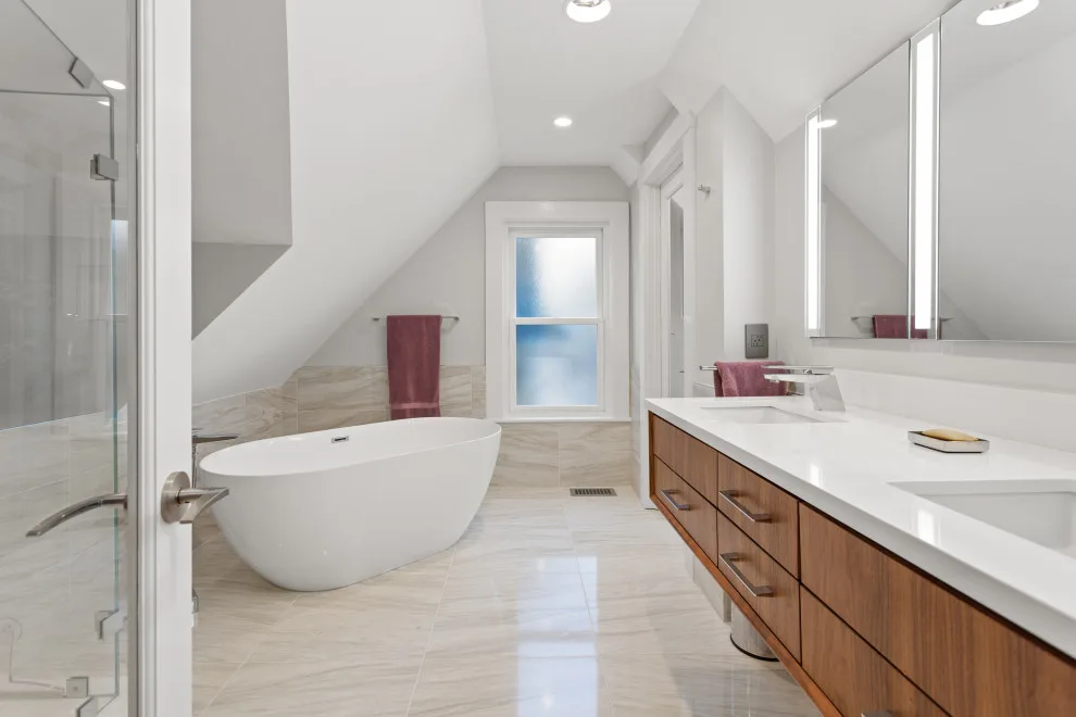 Contemporary Complete Home Renovation by New England Design & Construction - Photo 43