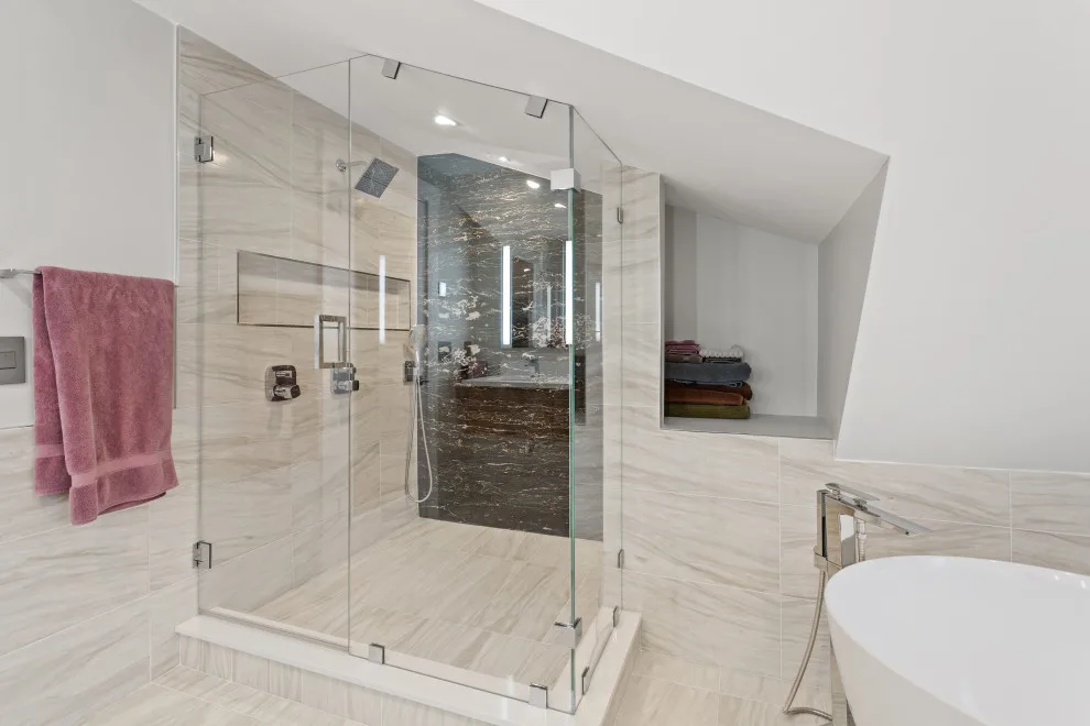 Contemporary Complete Home Renovation by New England Design & Construction - Photo 8