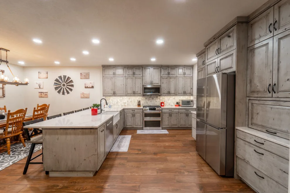 2022 Rustic Kitchen, Utility Room, and Restroom by Renaissance Remodeling - Photo 4