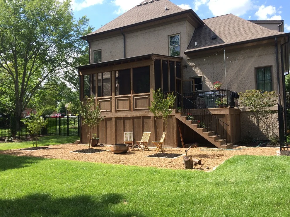 Timber-Framed Porch with Exterior Style by Borrowed Mule Builders - Photo 4