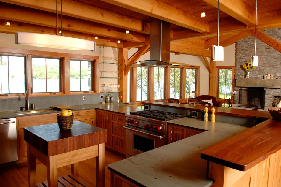 A Home by the Lake by New Energy Works Timberframers - Photo 13