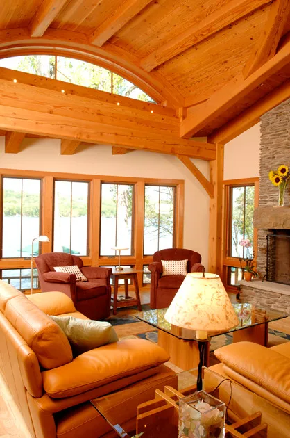 A Home by the Lake by New Energy Works Timberframers - Photo 12