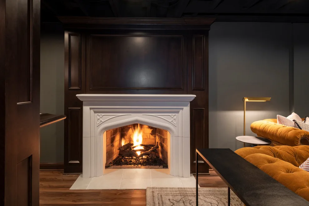 Akron Basement Renovation Featuring a Comfortable Media Space and Custom Bar by Hurst Design Build Remodel - Photo 19