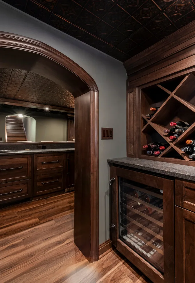 Akron Basement Renovation Featuring a Comfortable Media Space and Custom Bar by Hurst Design Build Remodel - Photo 21