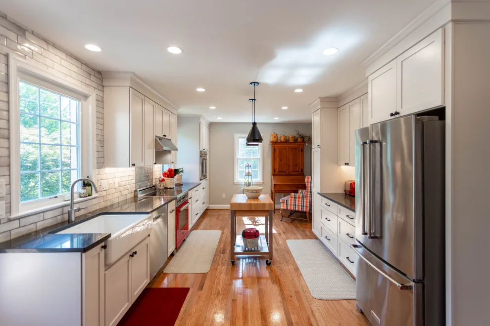 Red Oven Kitchen in Alexandria, VA by Heartland Design And Remodeling - Photo 8