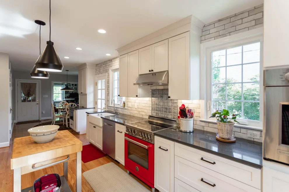 Red Oven Kitchen in Alexandria, VA by Heartland Design And Remodeling - Photo 12