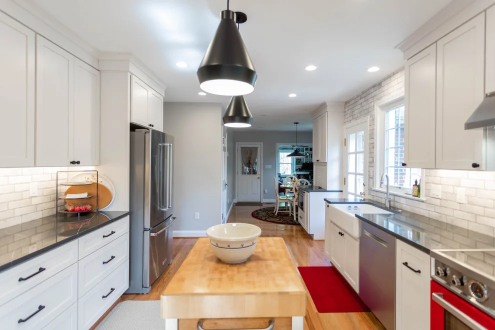 Red Oven Kitchen in Alexandria, VA by Heartland Design And Remodeling - Photo 5