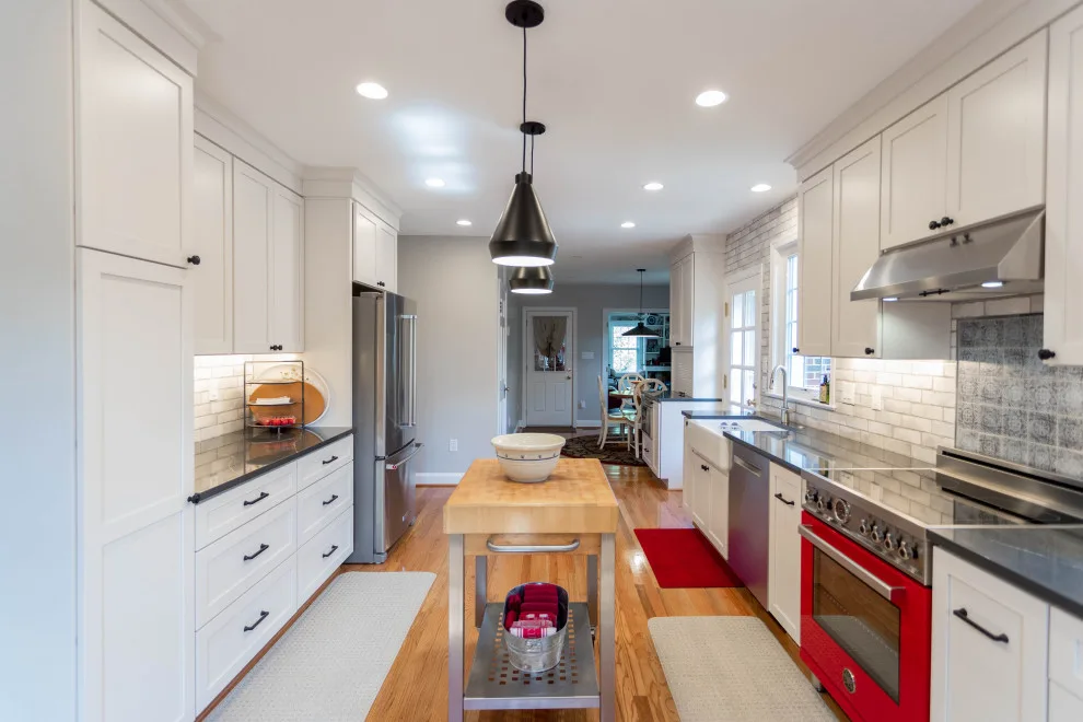 Red Oven Kitchen in Alexandria, VA by Heartland Design And Remodeling - Photo 6
