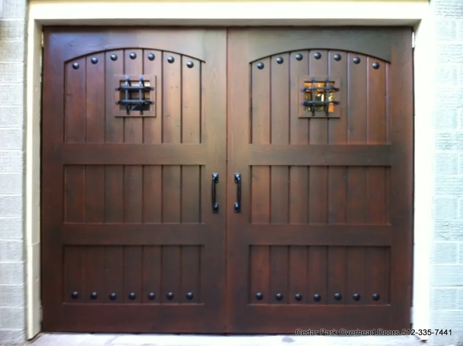 Natural Wood Garage Doors by Cedar Park Overhead Doors - Photo 6
