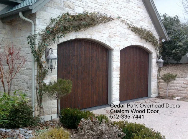 Natural Wood Garage Doors by Cedar Park Overhead Doors - Photo 7