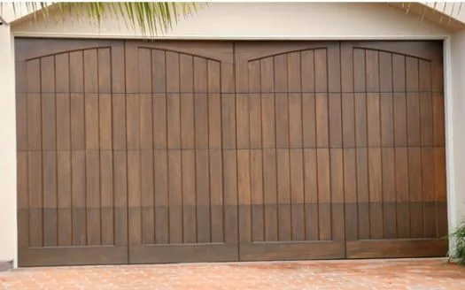 Wooden Carriage Garage Doors with Stained Finish by Garage Door Medics - Photo 12