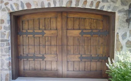 Wooden Carriage Garage Doors with Stained Finish by Garage Door Medics - Photo 33