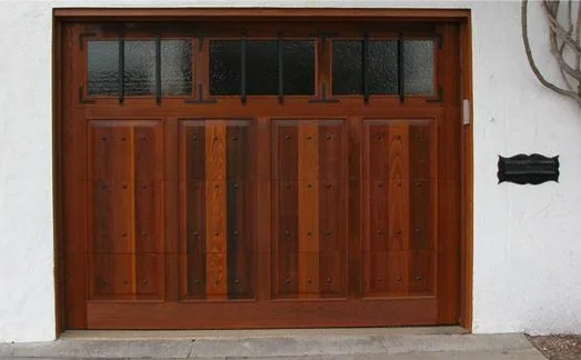 Wooden Carriage Garage Doors with Stained Finish by Garage Door Medics - Photo 7