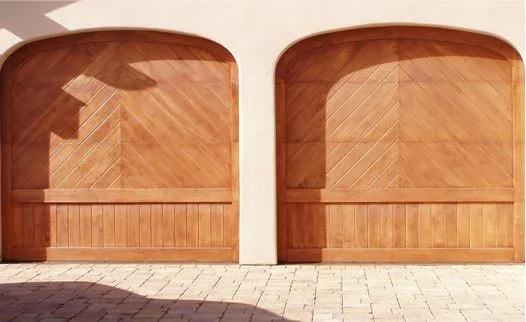 Wooden Carriage Garage Doors with Stained Finish by Garage Door Medics - Photo 5