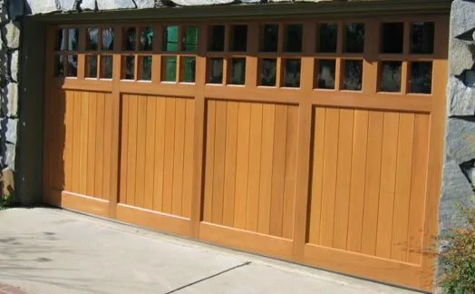 Wooden Carriage Garage Doors with Stained Finish by Garage Door Medics - Photo 19