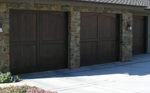 Wooden Carriage Garage Doors with Stained Finish by Garage Door Medics - Photo 31