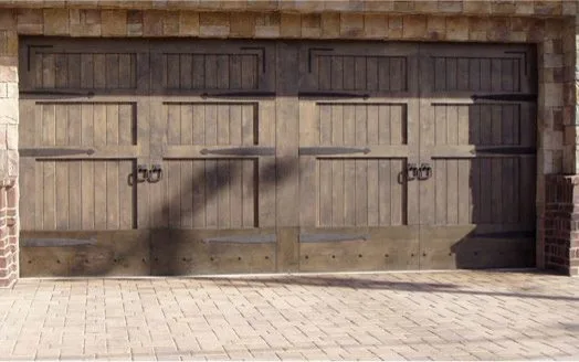 Wooden Carriage Garage Doors with Stained Finish by Garage Door Medics - Photo 46