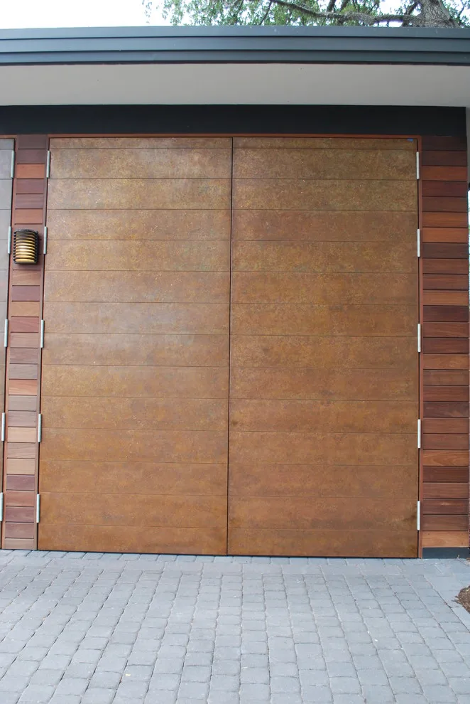 Copper Coated Carriage Garage Doors by Cowart Door Systems - Photo 2