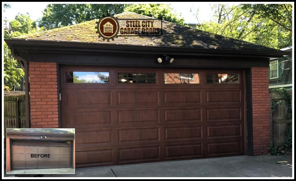 Updated garage entrance by Steel City Garage Doors - Photo 9