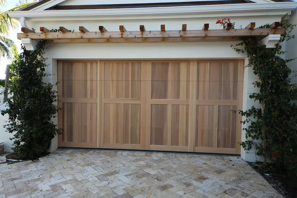 Single panel wooden door restoration by Allroads Overhead Garage Doors - Photo 2