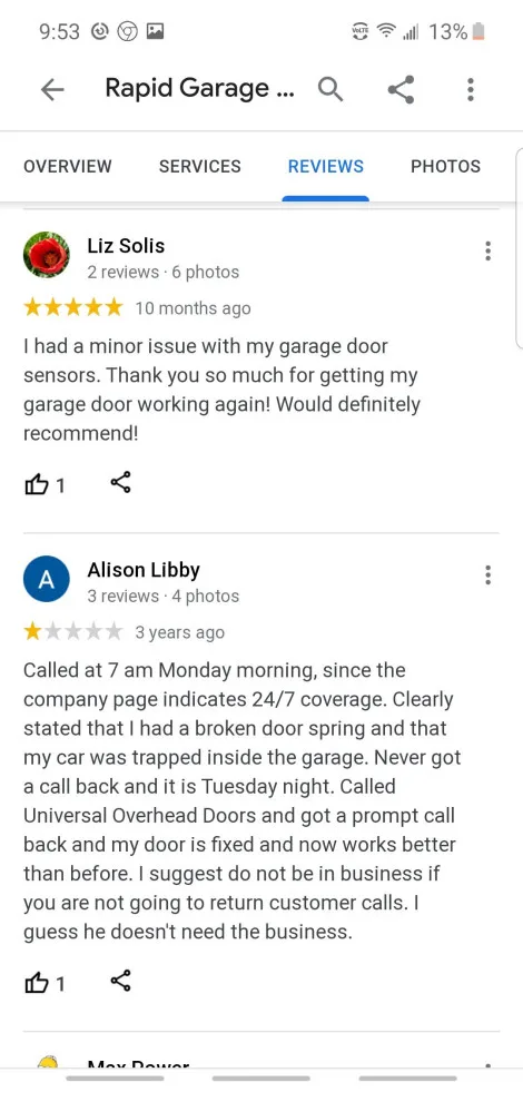 Customer Feedback by Rapid Garage Door Service - Photo 53