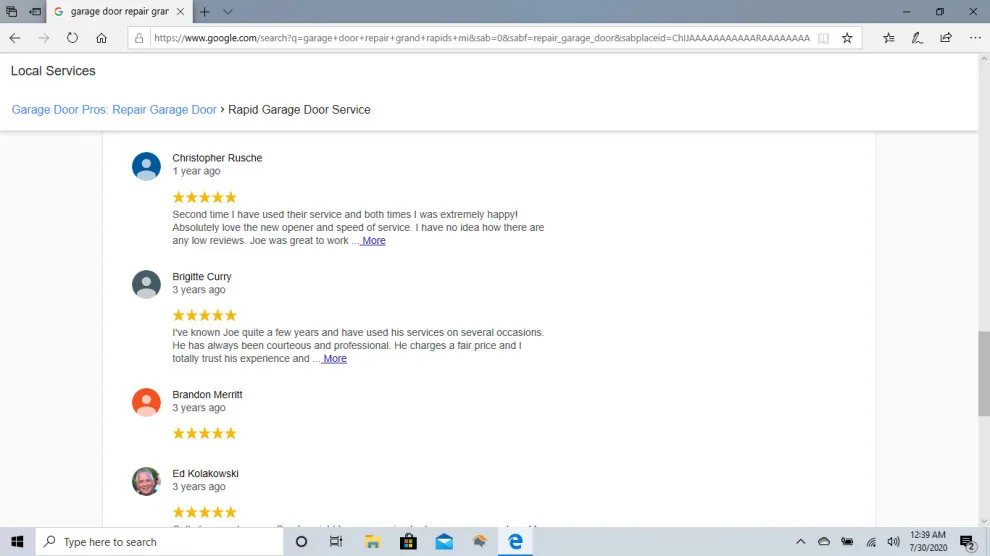 Customer Feedback by Rapid Garage Door Service - Photo 13