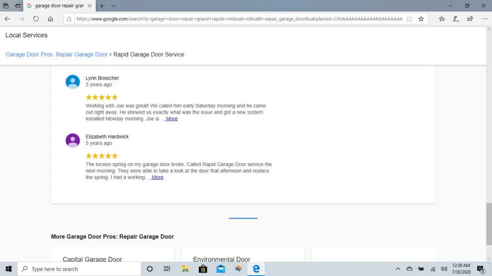 Customer Feedback by Rapid Garage Door Service - Photo 6