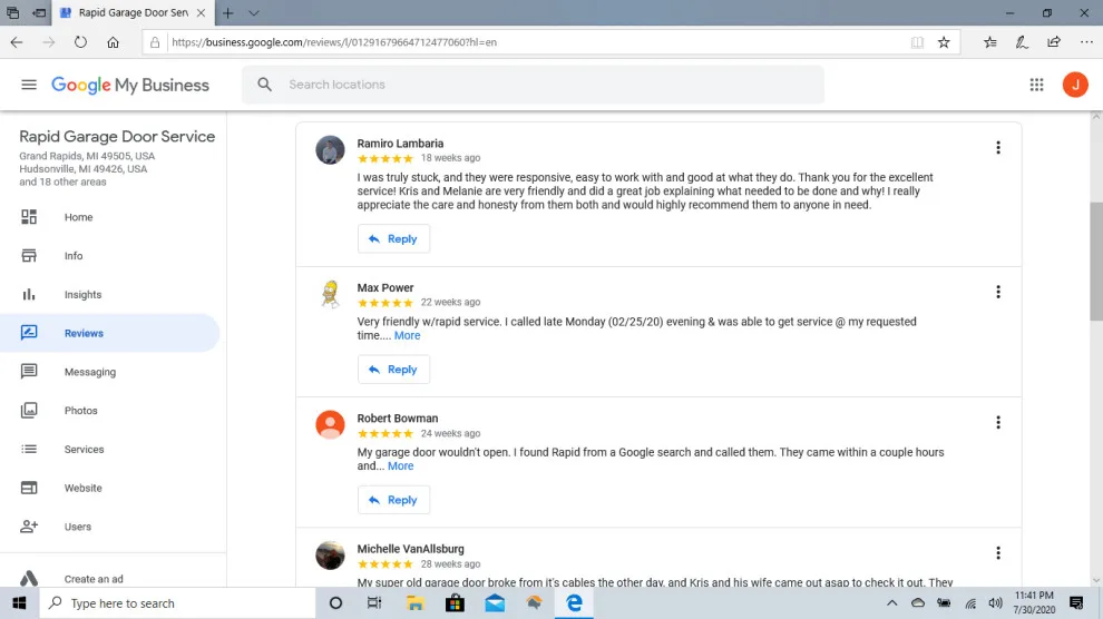 Customer Feedback by Rapid Garage Door Service - Photo 20