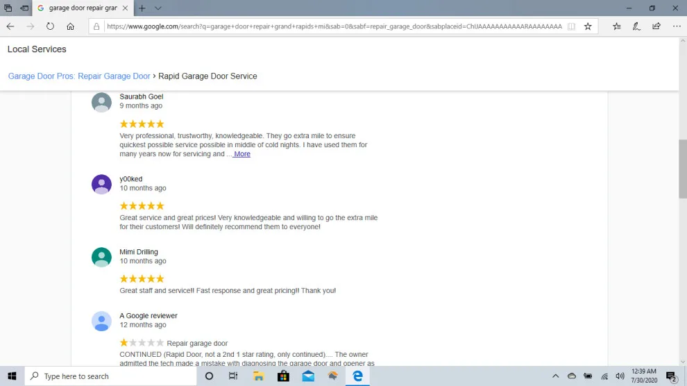 Customer Feedback by Rapid Garage Door Service - Photo 46