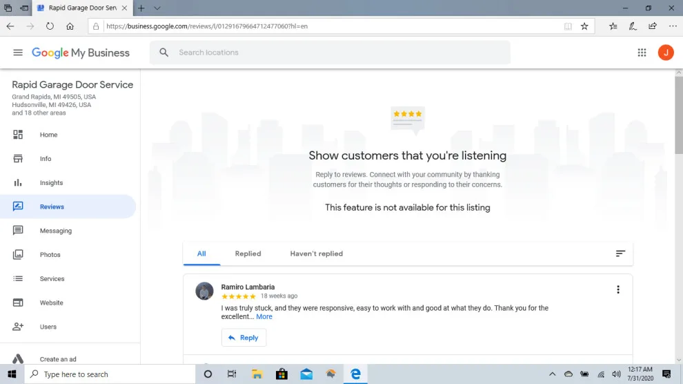 Customer Feedback by Rapid Garage Door Service - Photo 36