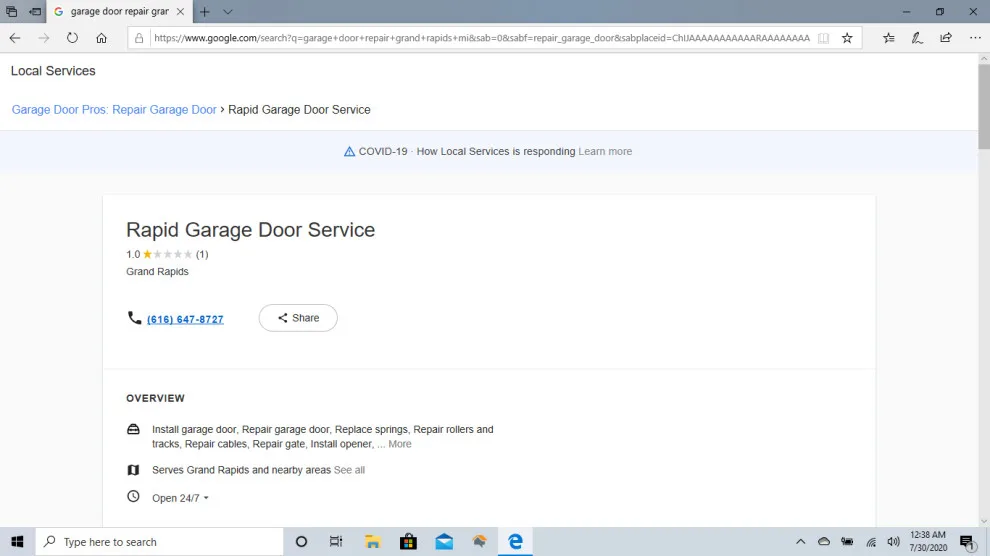 Customer Feedback by Rapid Garage Door Service - Photo 48