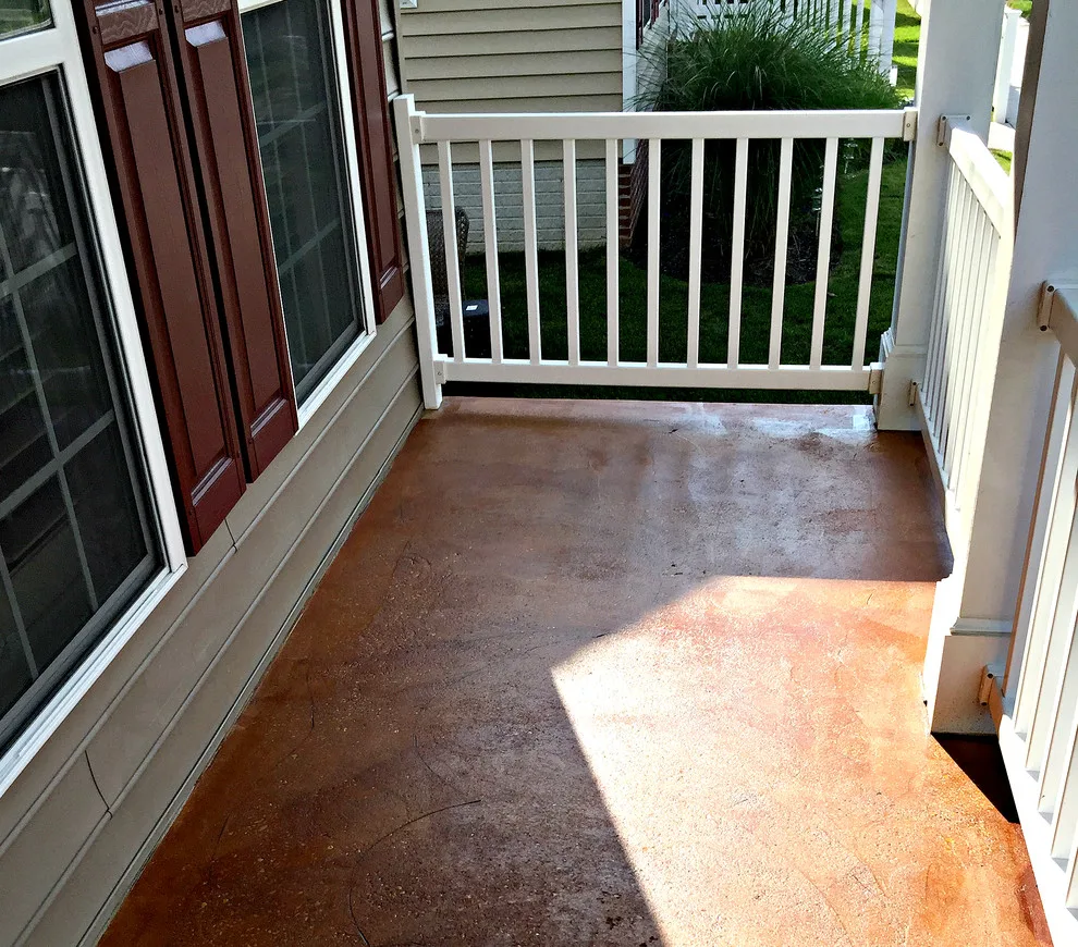 Concrete Front Porch with Stain Finish by Slide-Lok Of The Eastern Shore - Photo 2