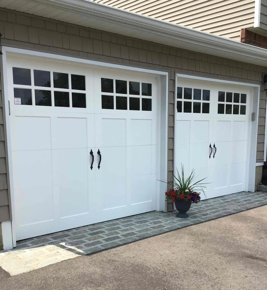 Classic White Carriage House Garage Door by Precision Garage Door Service - Photo 2