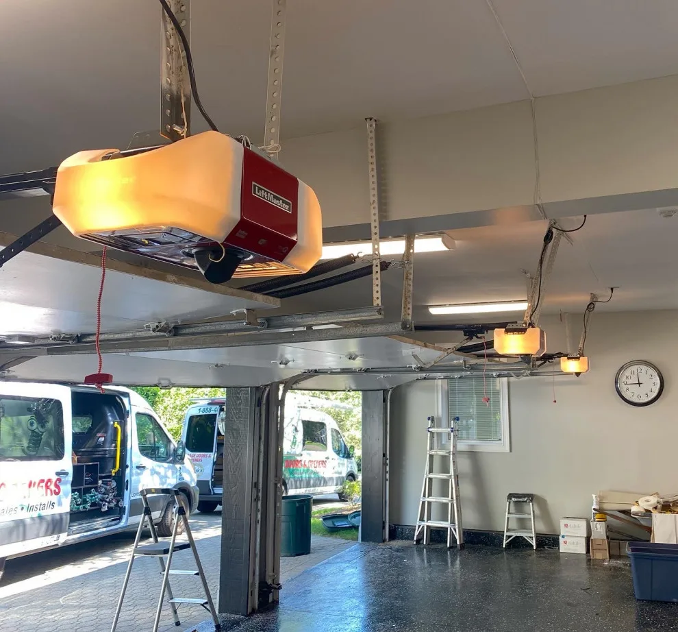 Triple LiftMaster Intelligent Opener Setup by Precision Garage Door Service - Photo 2