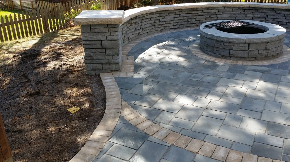 Patio with Fire Pit by McCabe's Lawn Care - Photo 5
